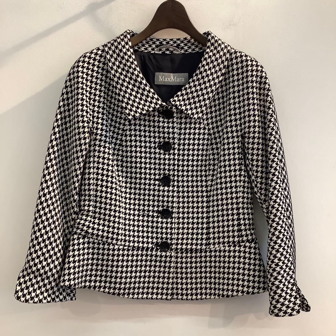 ⭐️美品⭐️ Max Mara 千鳥柄ジャケット　サイズ40