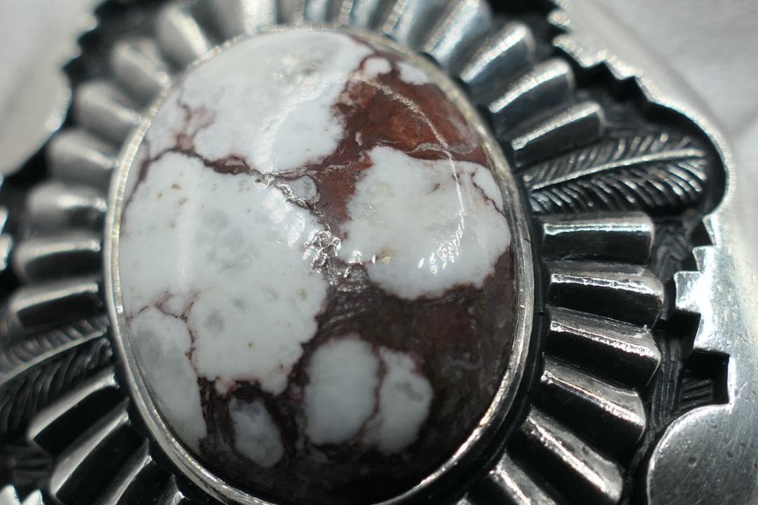 美品　SAAD　サード　ワイルドホース　ホワイトターコイズ　ネックレス　トップ