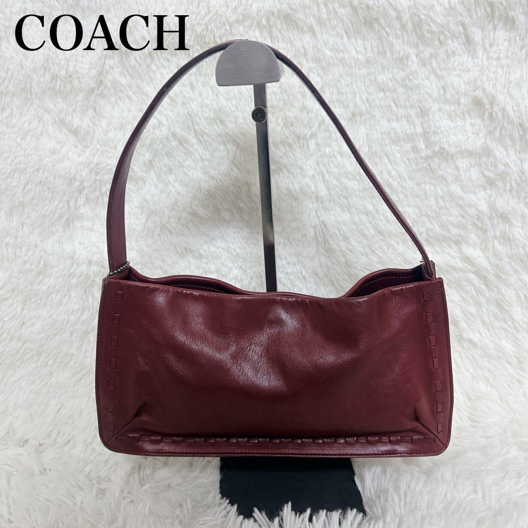 【極美品】オールドコーチ ハンドバッグ ワンショルダー ボルドー