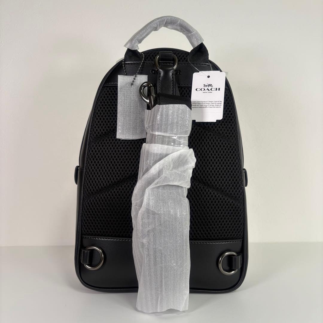 【COACH】 タグ有り チャーター ボディバッグ シグネチャー ベージュ