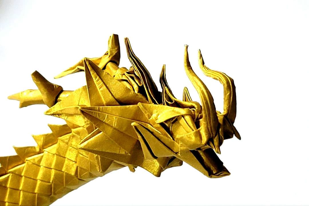 tam　折り紙　黄金の昇り龍