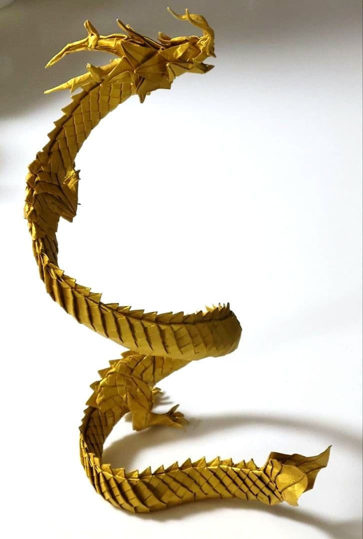 tam　折り紙　黄金の昇り龍