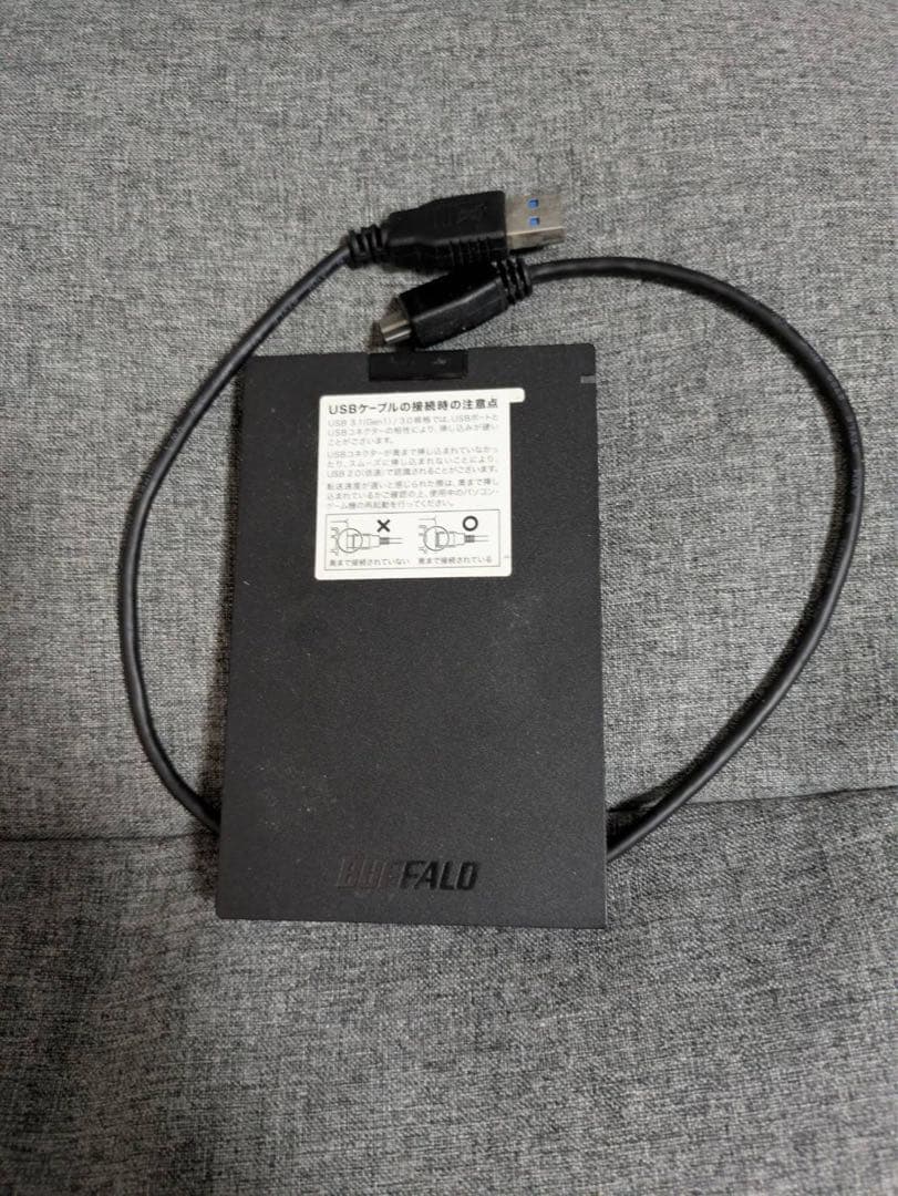 BUFFALO USB3.1Gen1 ポータブルSSD 1TB 日本製