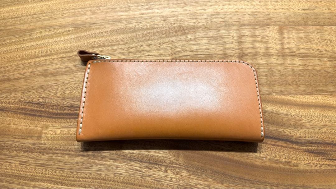 herz ヘルツ L字ファスナー長財布 WL-3 キャメル 美品 使用ごく僅か