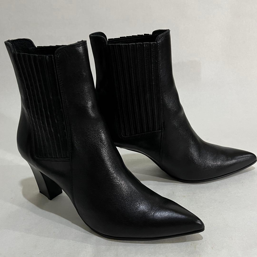 RABOKIGOSHI works 本革サイドゴアブーツ 7.5cmヒール