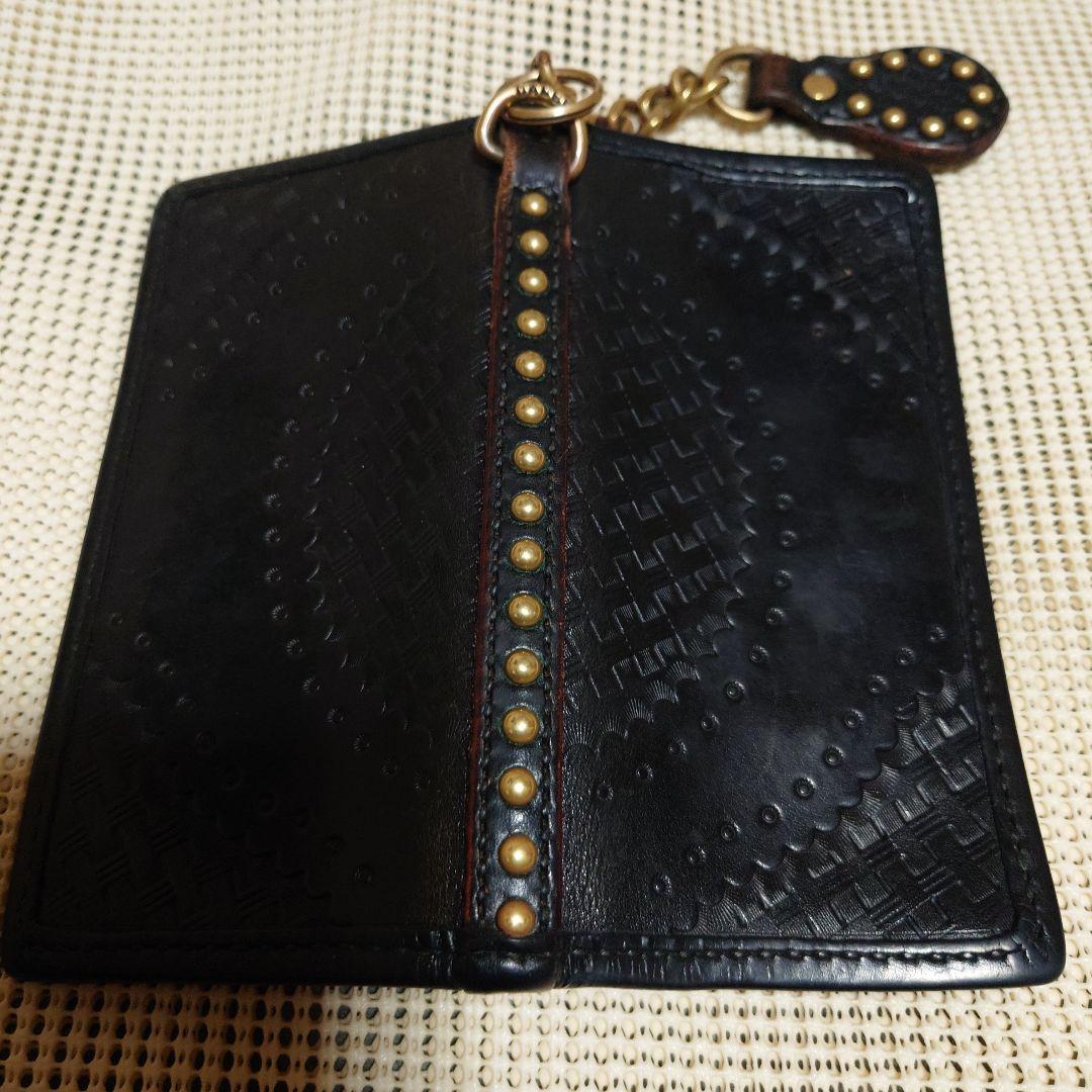 CALEE レザーウォレット　ウォレットチェーン　小銭入れ