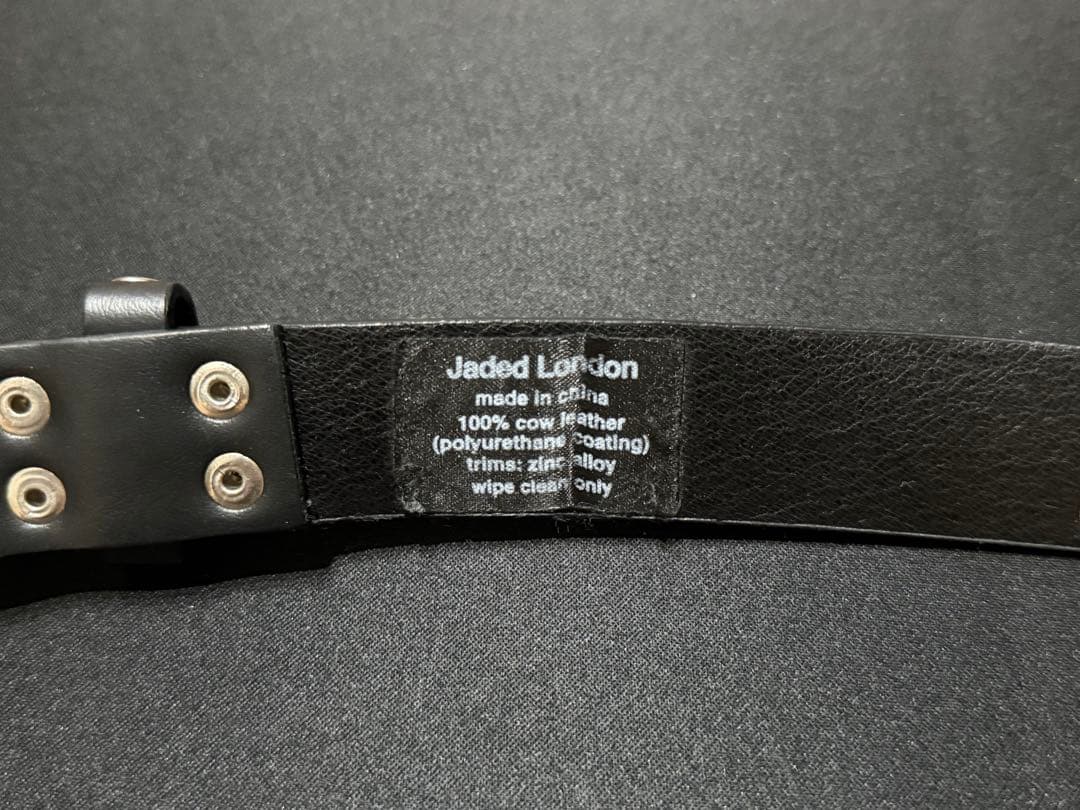 Jaded London スタッズ付きレザーベルト