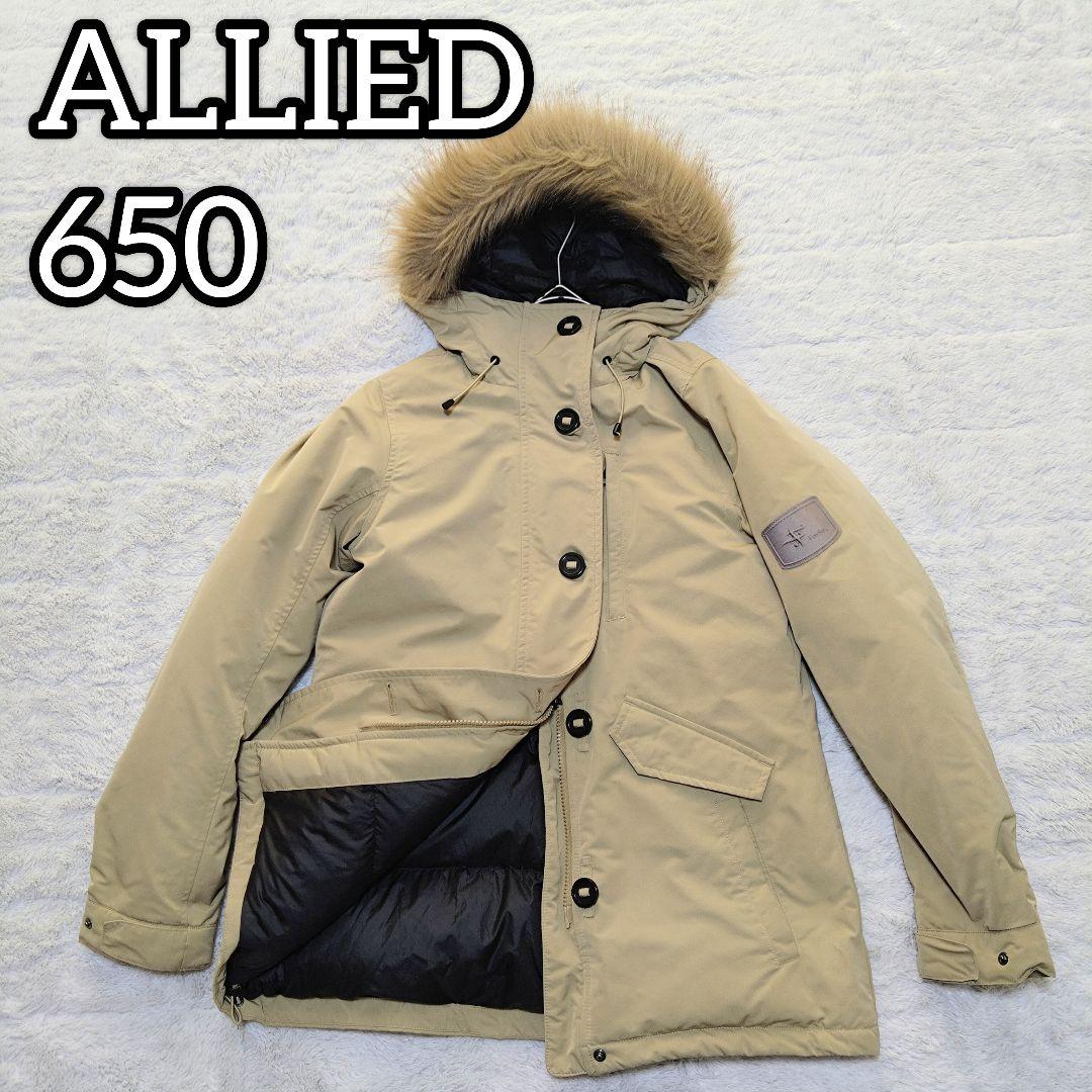 フォックスファイヤー　ALLIED　650FP ダウンジャケット M ベージュ