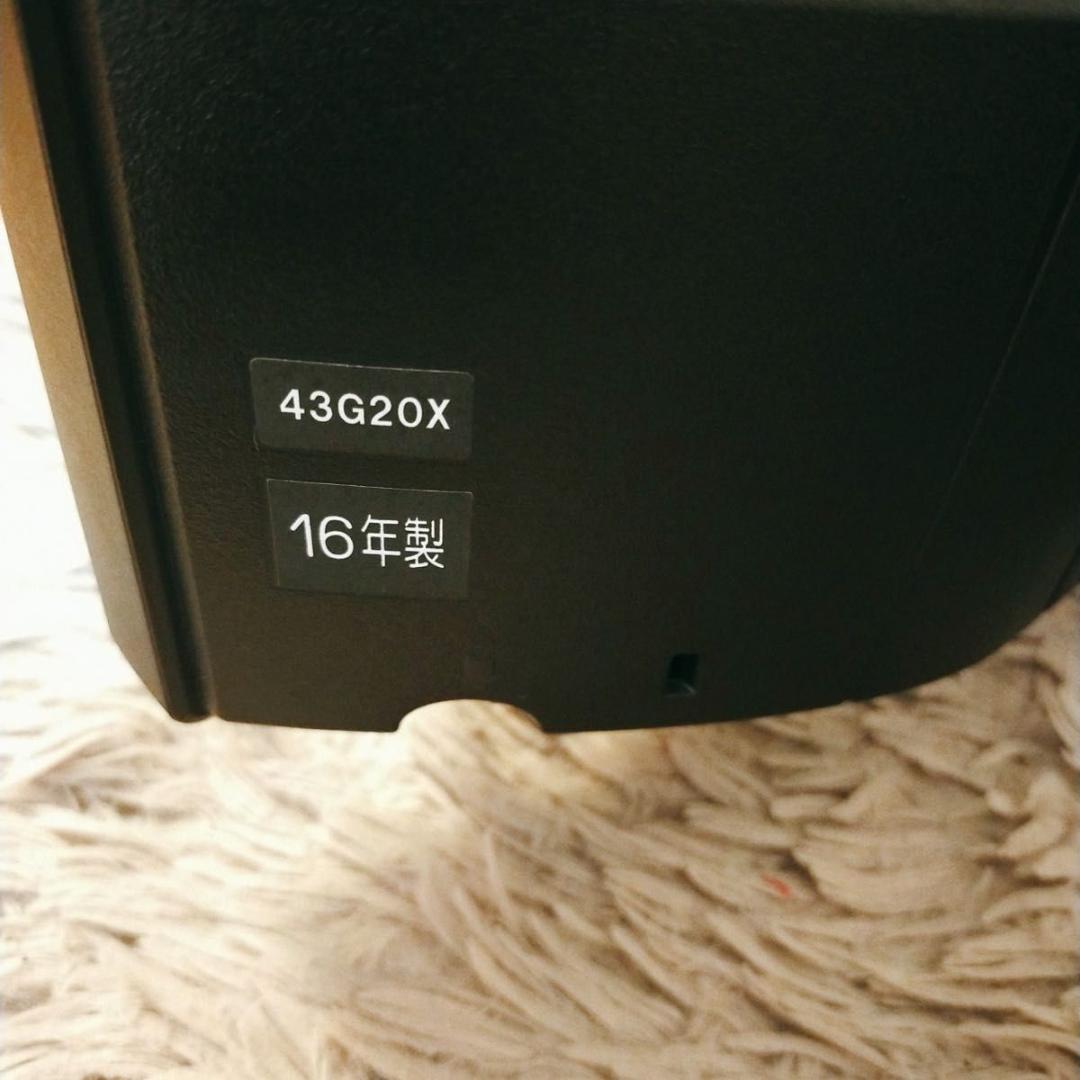 REGZA TOSHIBA 液晶カラーテレビ　43G20X 2016年製