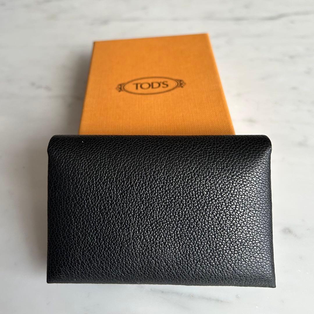 ★最終値下げ【新品未使用】トッズTod's　カードケース名刺入れ ブラック外箱有