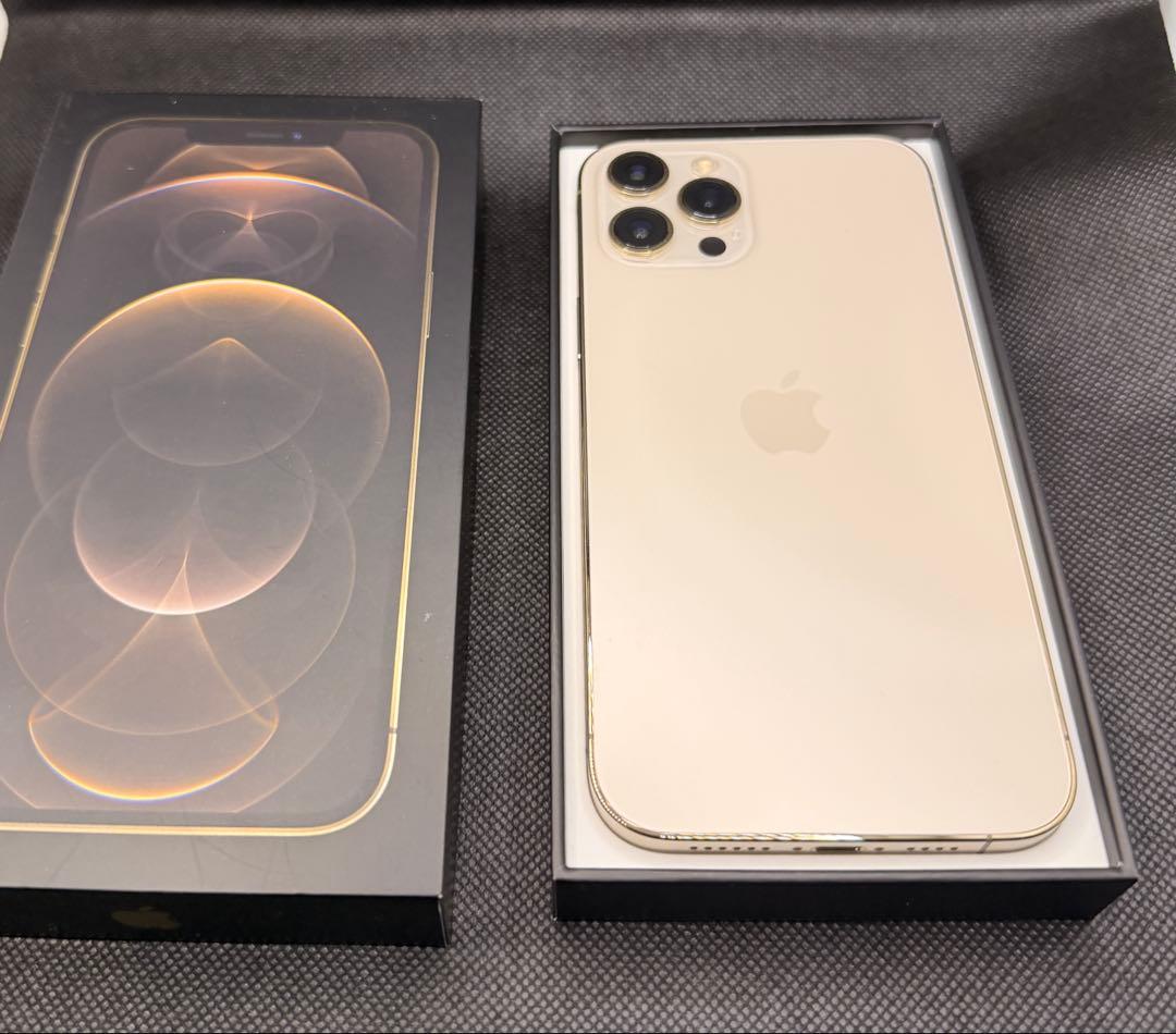 輝*き様 【美品】Apple iPhone 12 promax gold 128