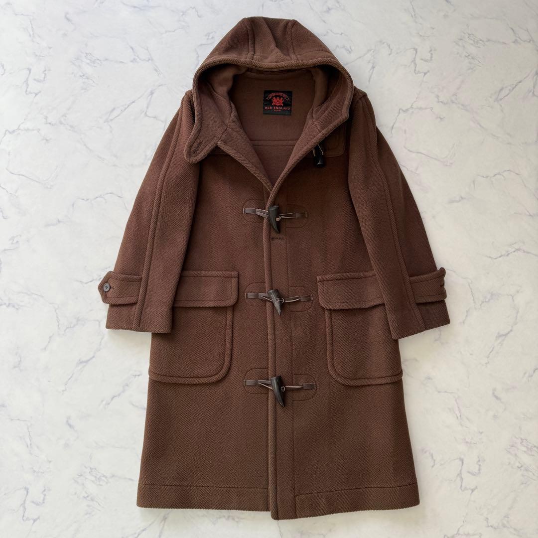 ☆美品☆ オールドイングランド　ヘリンボーン　ダッフルコート　ブラウン　トグル