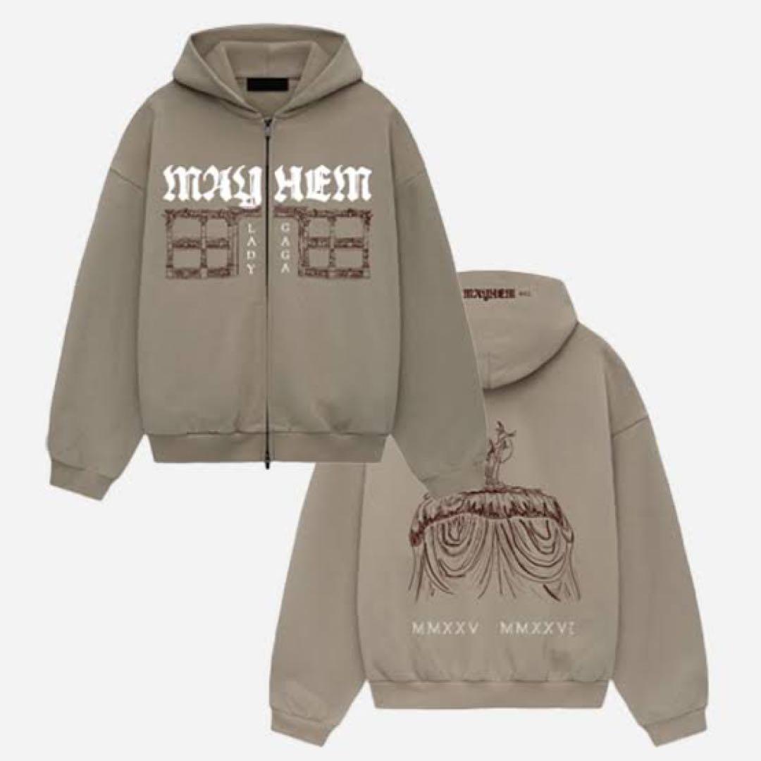 LADY GAGA MAYHEMBallグッズ　ジップアップパーカー(L)