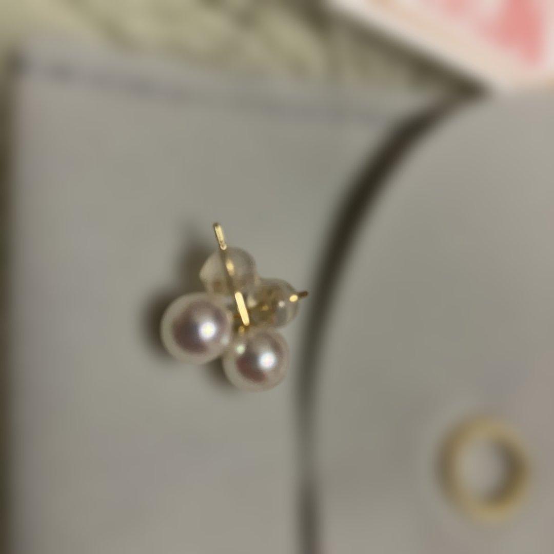 専用です　K18 あこや真珠　ピアス