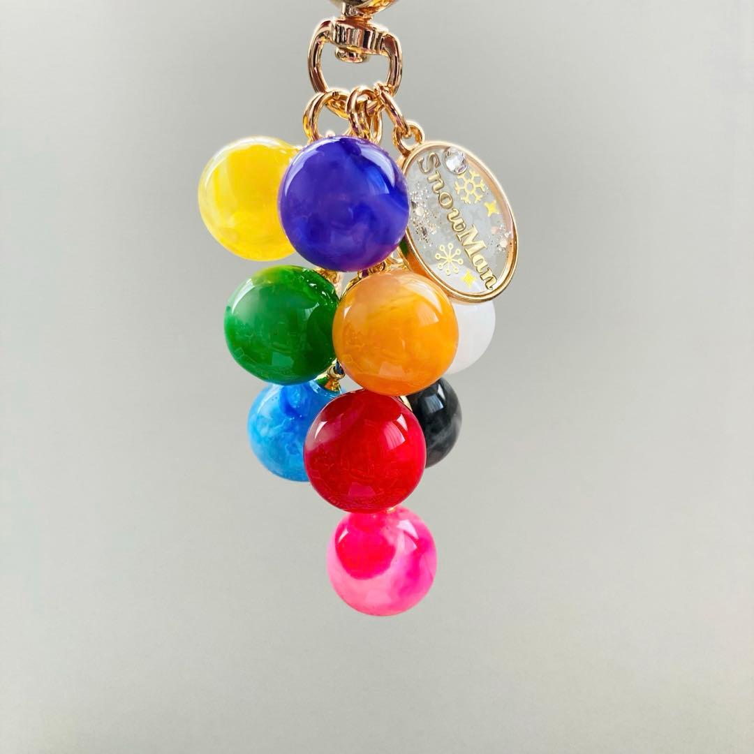 Lunaページ　Man名入れチャーム　レジンキーホルダー5点