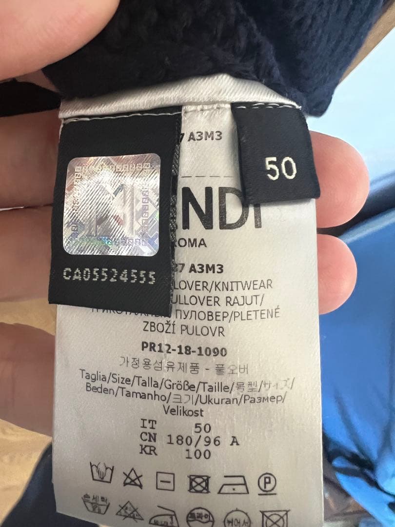 FENDI ネイビー ニットセーター