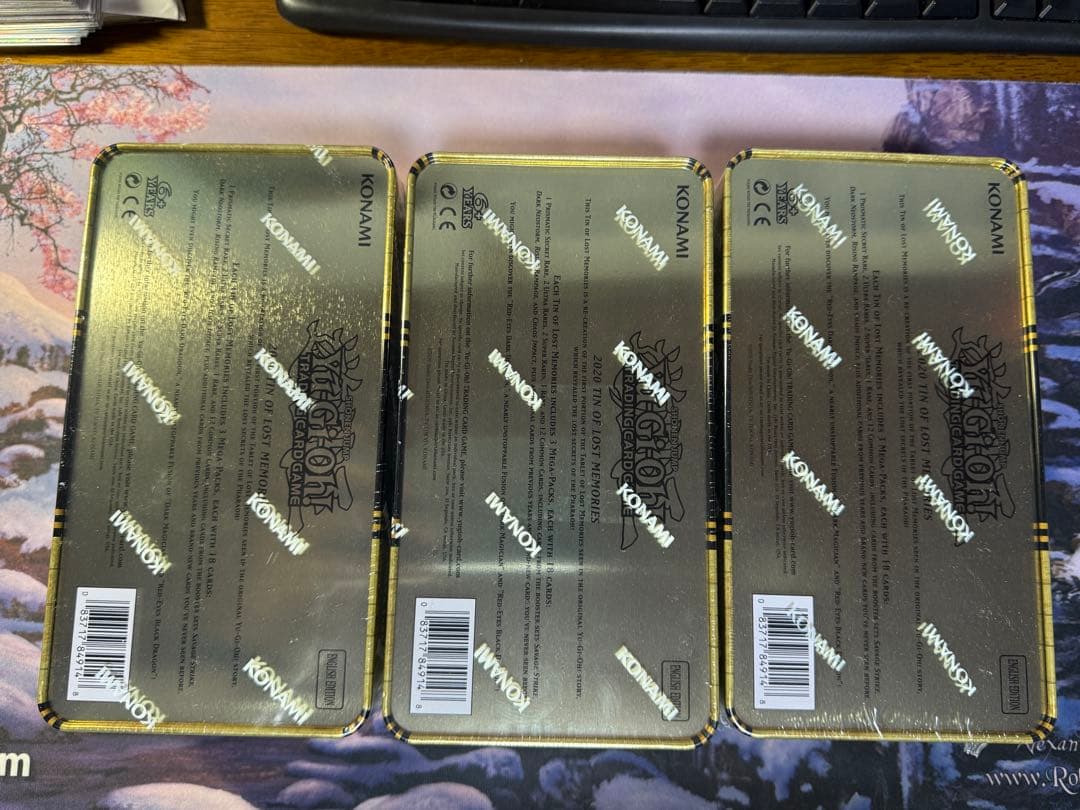 遊戯王/2020 Tin of Lost Memories/未開封/3個