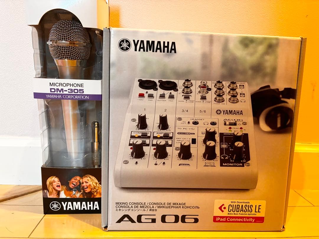 AG06YAMAHAオーディオインターフェイス＆ DM305ダイナミックマイク付