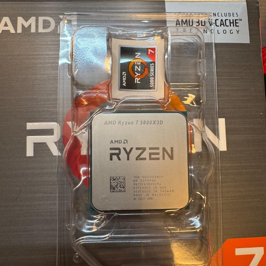 AMD Ryzen 7 5800X3D（CPUのみ、箱無し）