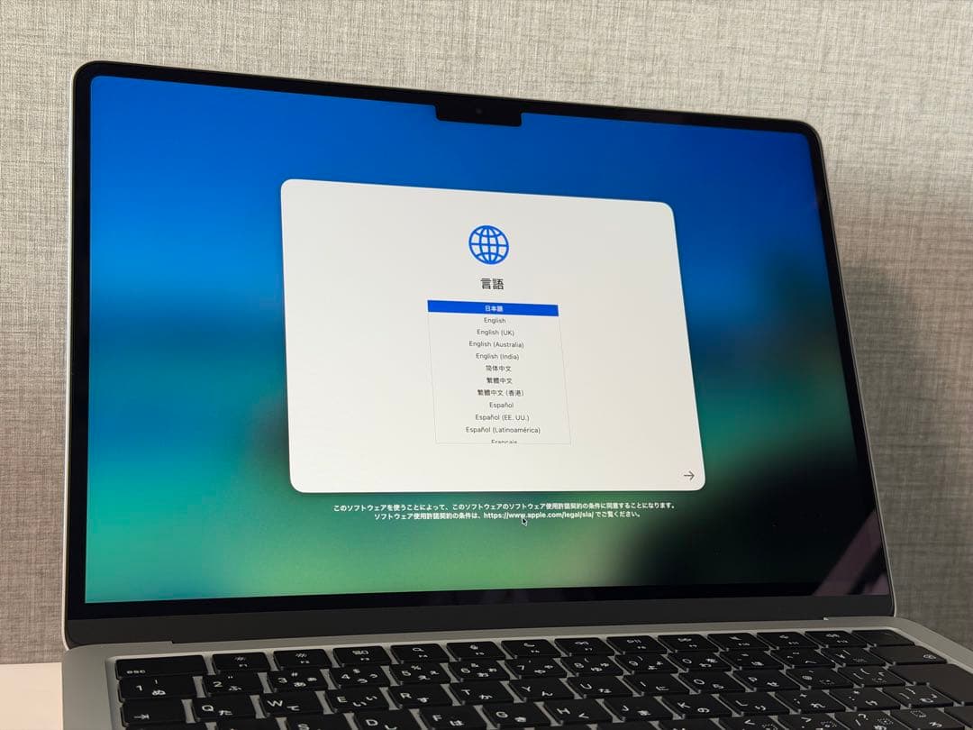超美品！13 MacBook Air M4 16GB 256GBシルバー