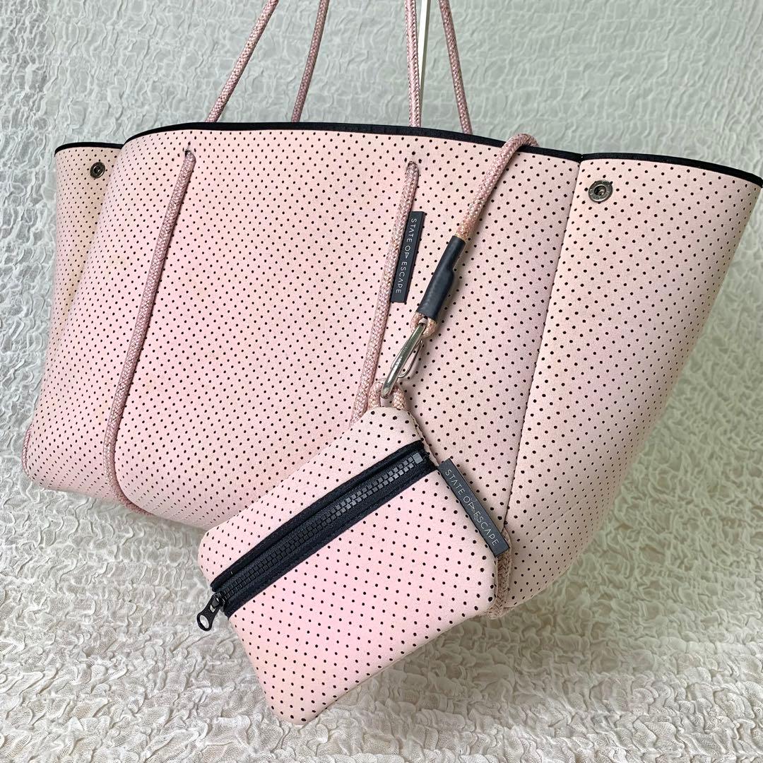 専用⚠︎ ステイトオブエスケープ　エスケープ　トートバッグ　ポーチ付　ピンク