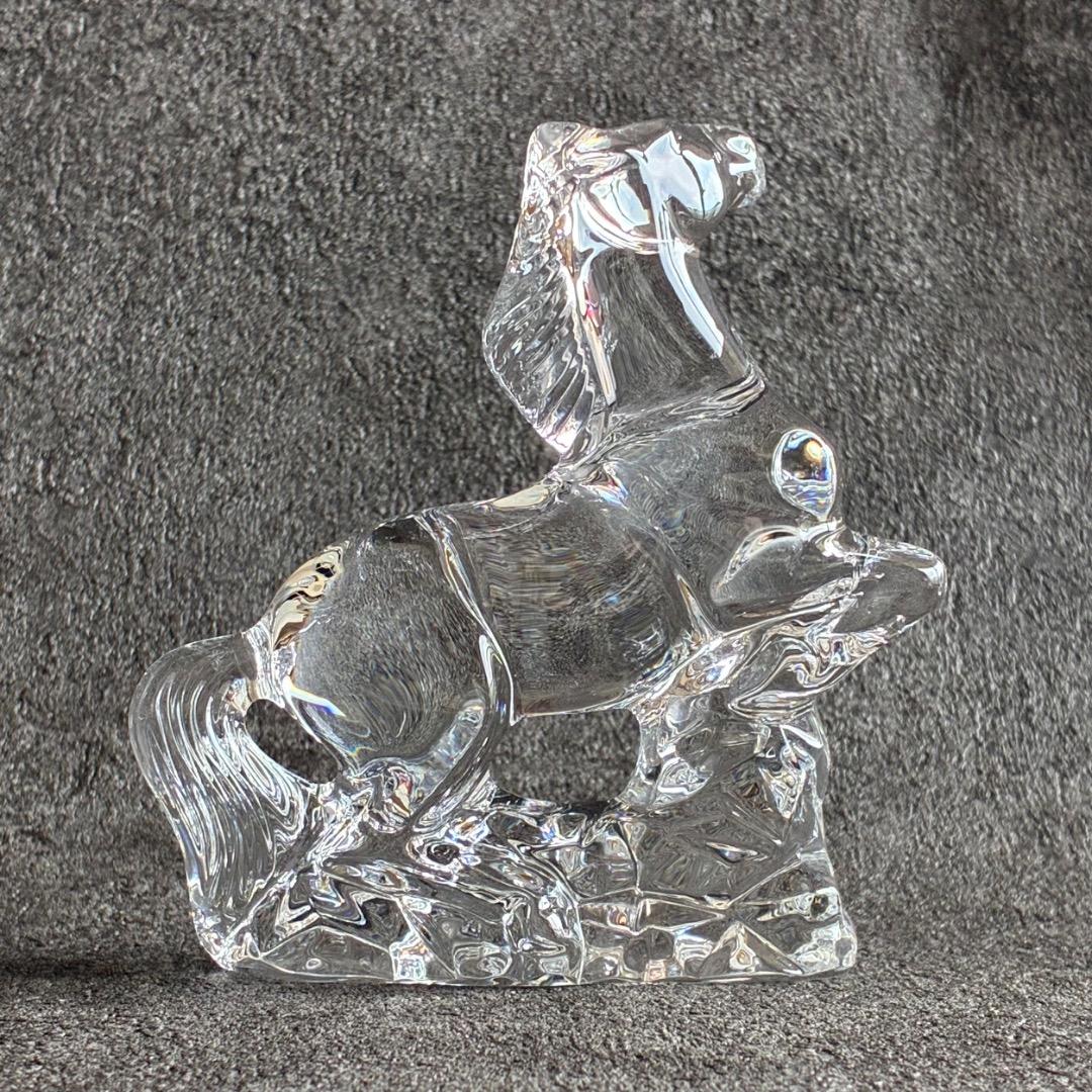 バカラ 干支 馬 クリスタルガラス 置き物 オブジェ 箱付き Baccarat