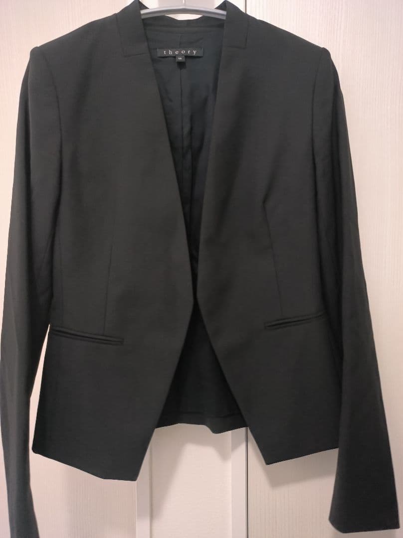 美品✨ノーカラー セットアップ パンツ LANAIスーツ ブラック 00