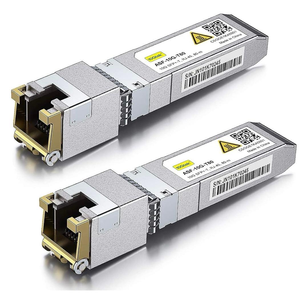 新品　10Gtek 10GBase-T SFP+モジュール　RJ-45 2個入り