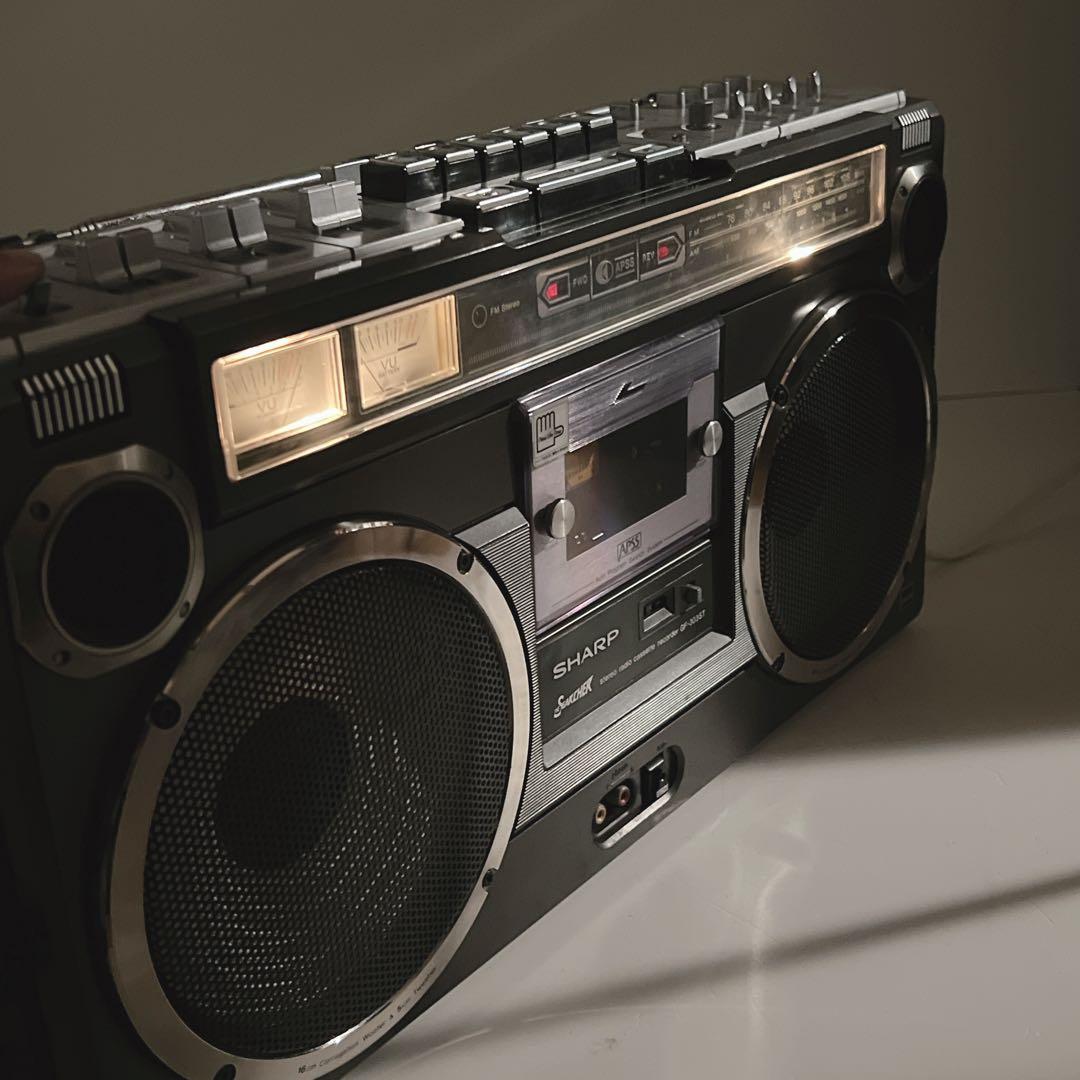 【極美品・動作品】 SHARP GF-303ST ラジカセ　 カセット再生OK