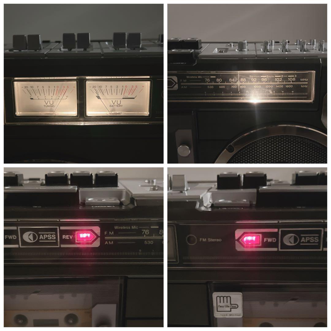 【極美品・動作品】 SHARP GF-303ST ラジカセ　 カセット再生OK