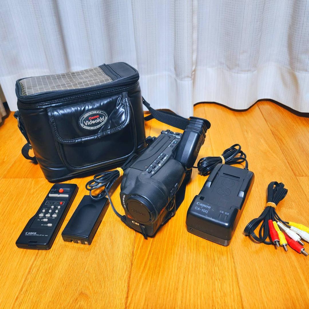 【動作確認済】希少 Canon 高画質 Hi8 ビデオカメラ ACアダプタセット