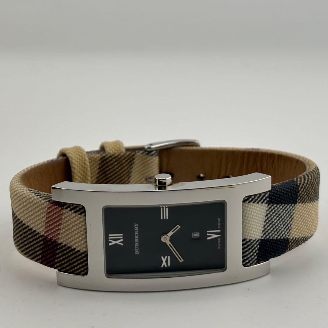 【超希少】バーバリー　ノバチェック　クォーツ　ブラック　メンズ　14000G