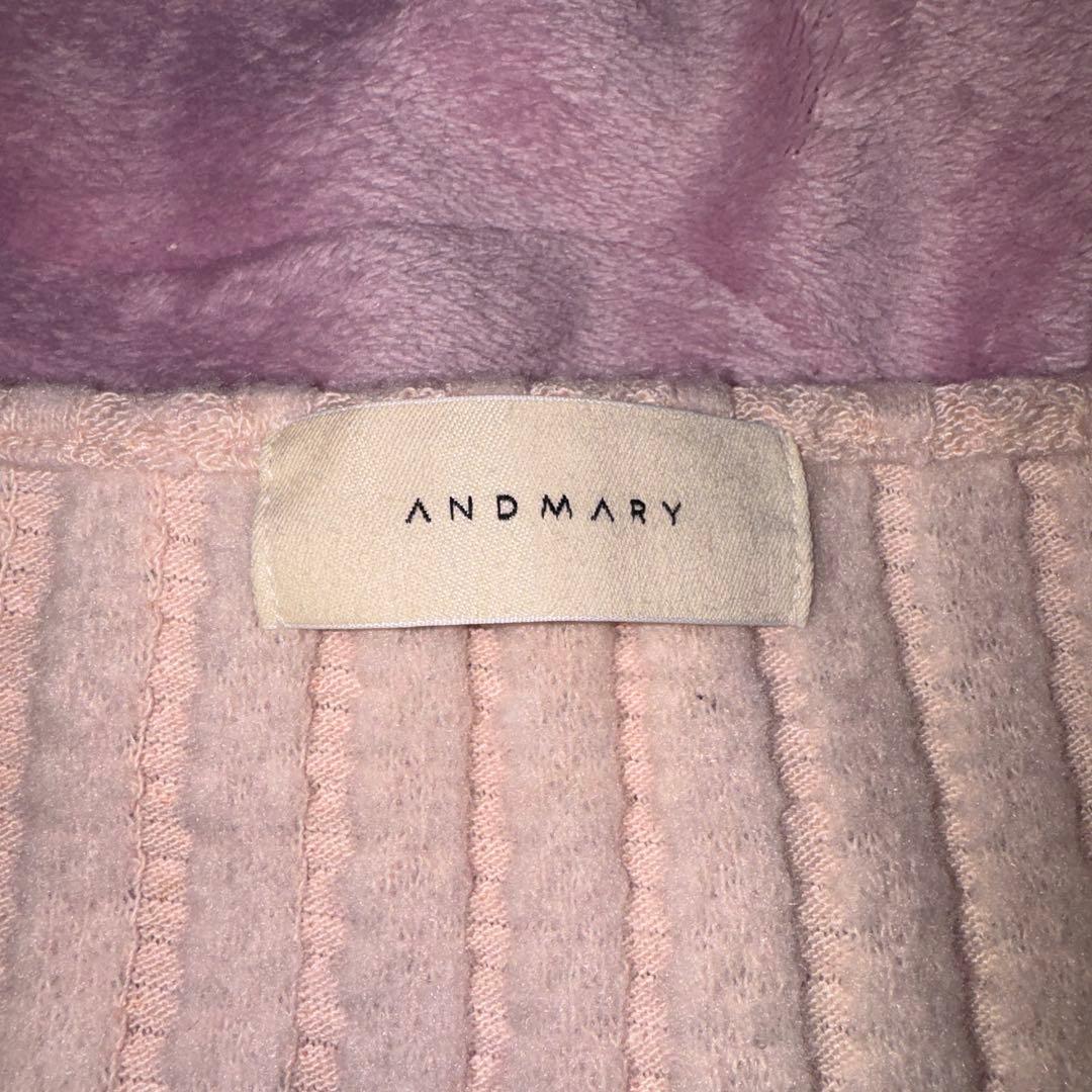 トップス andmary Nini ribbon tops pink