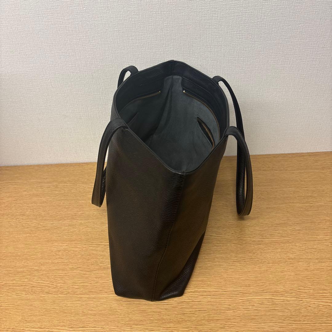ハッシュタグ　トートバッグ　レザー　シボ革　ビジネス　通勤