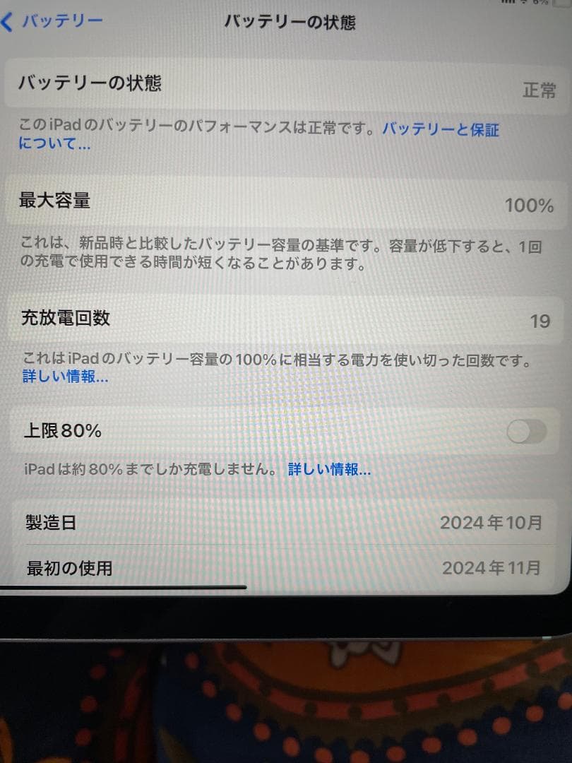 iPad mini A17 Pro Cellularモデル 128GB ブルー