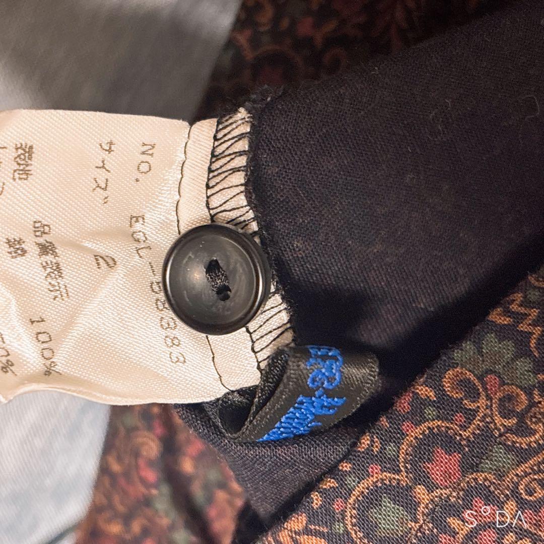 Moi-meme-Moitie/小花柄リボンブラウス