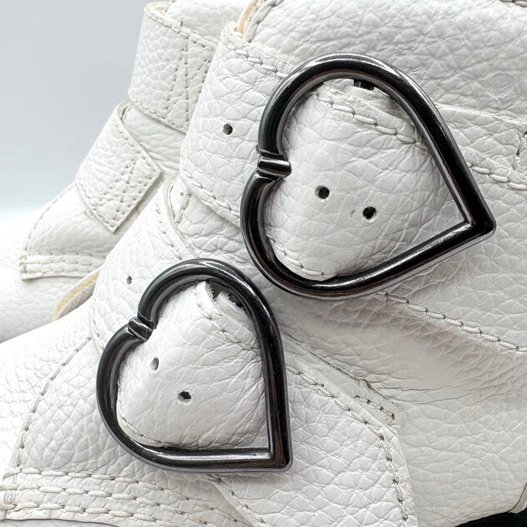 厚底✨ Dr.Martens デボンハート バレンタイン シボ 【38】 白