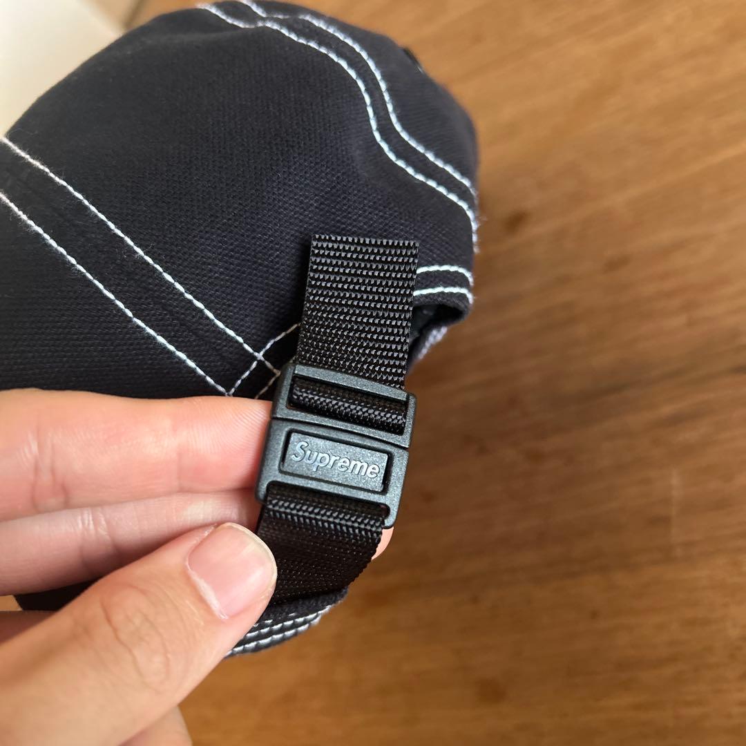 supreme キャップ　ブラック　モーガン蔵人