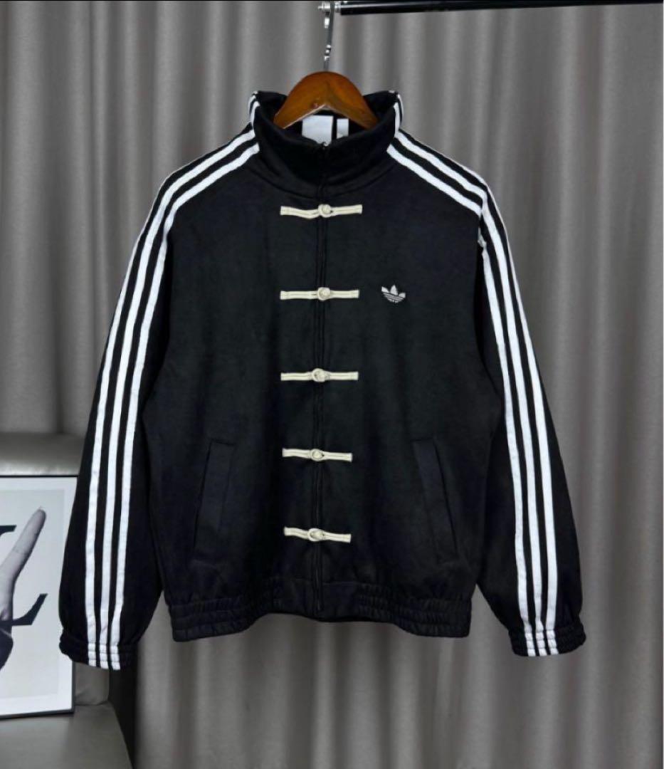 adidas アディダス 中国限定 巳年チャイナトラックジャケット ブラック　L