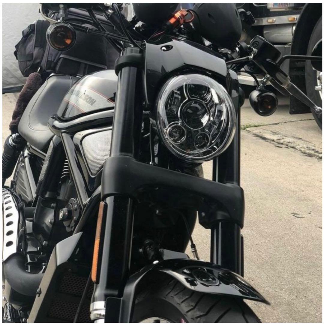 極美品 HOGWORKZ製 ハーレー LED ヘッドライト