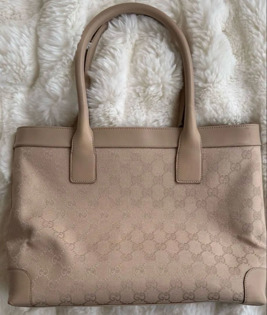 GUCCI GGパターン キャンバス トートバッグ ベージュ
