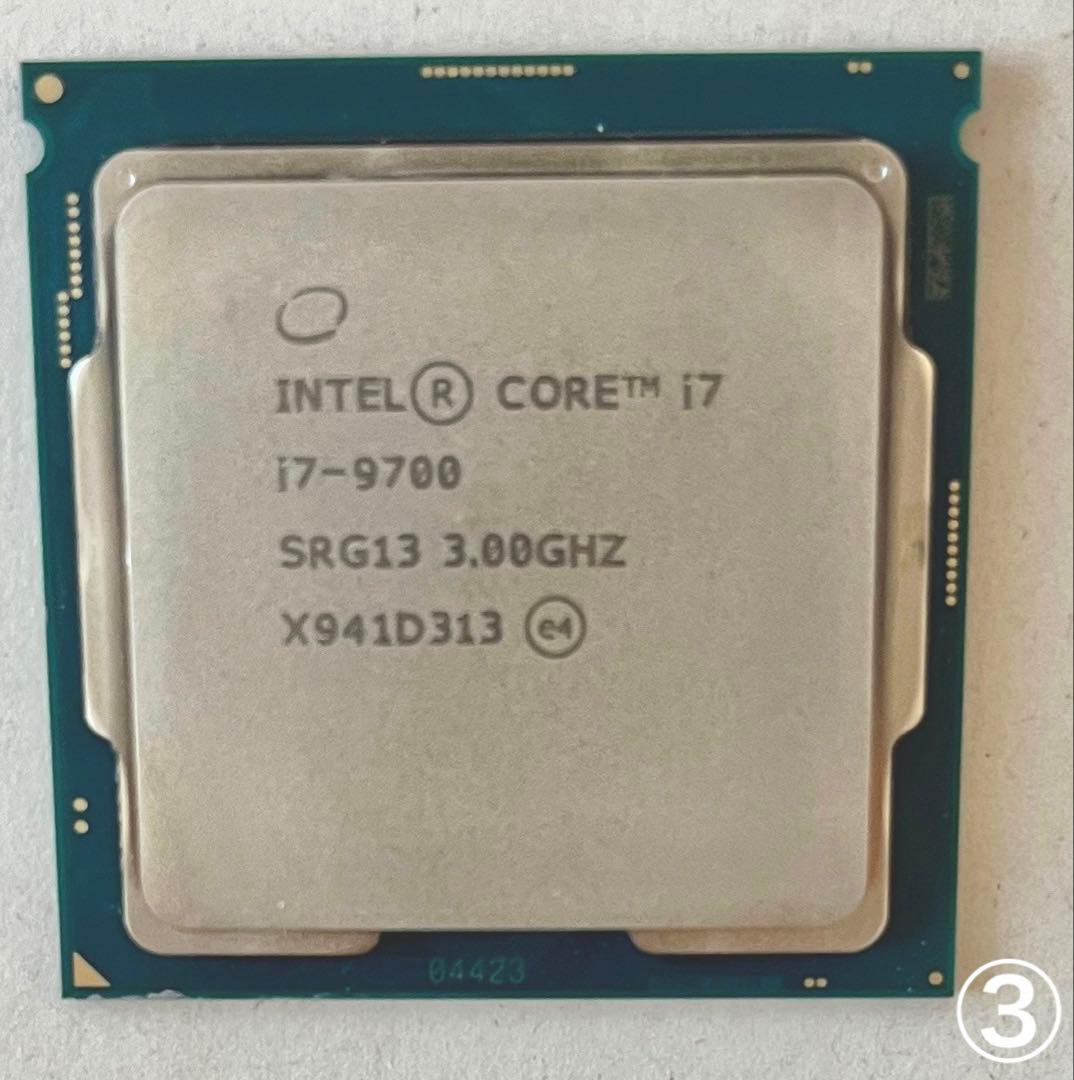 IntelCore i7-9700 CPULGA1151中古美品第9世代 8コア