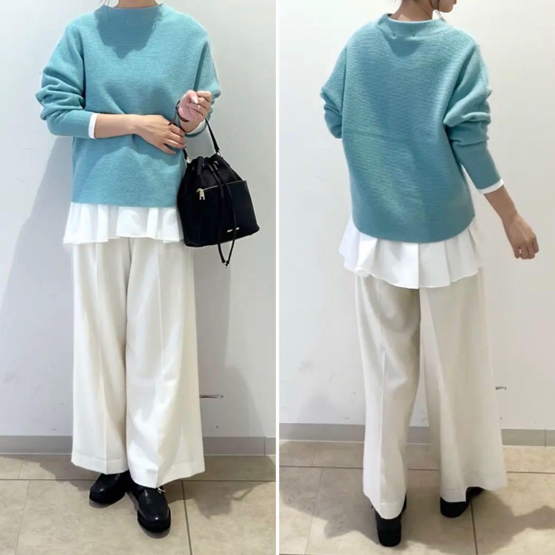 23区【見上愛さんコラボカラーOggi掲載】カシミヤブレンド ハイネック ニット