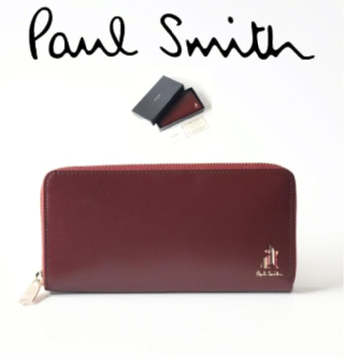 新品箱付きタグ付き【ポールスミス】幸運！ラビット ラウンドファスナー長財布