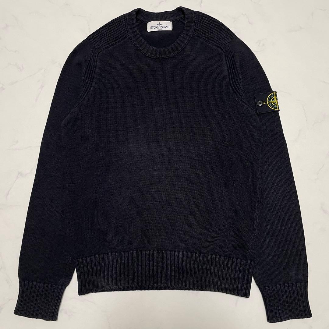 STONE  コットン クルーネック ニットセーター Mサイズ