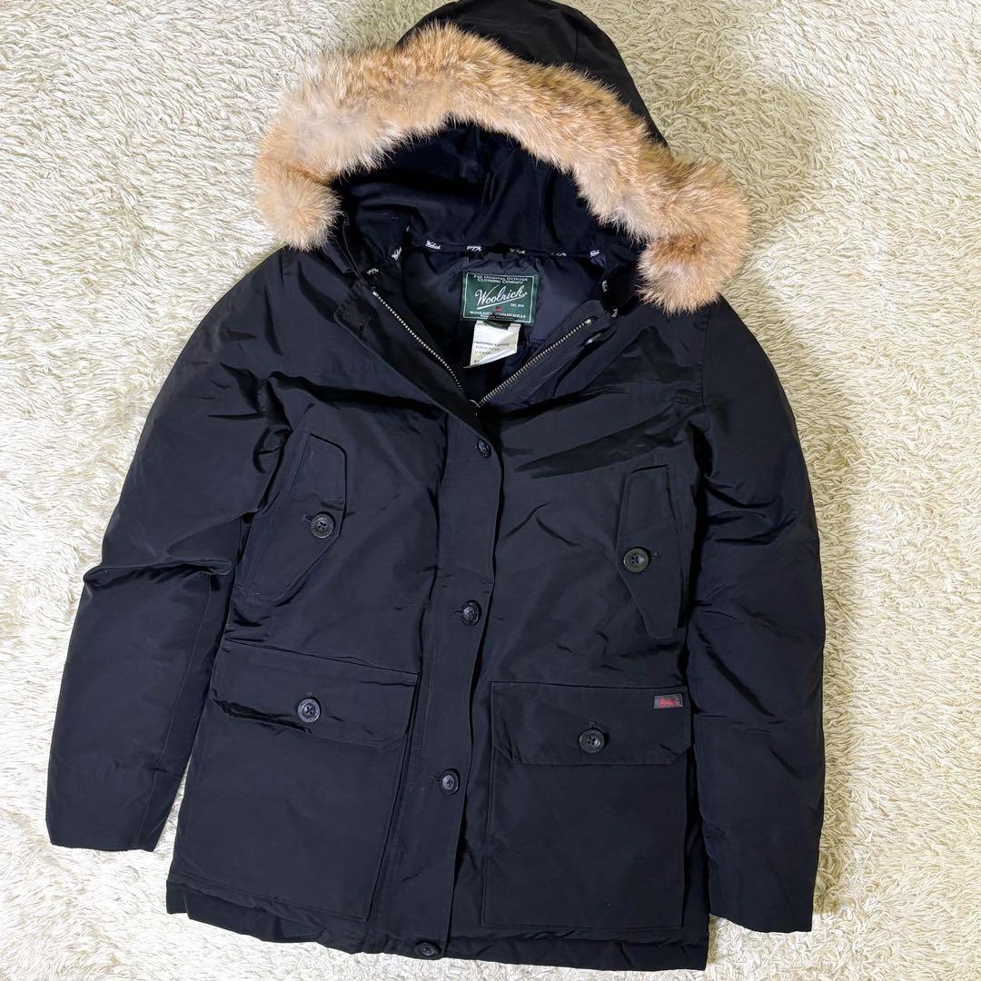 【極美品】ウールリッチ アークティックパーカー ダウンジャケット チェック S
