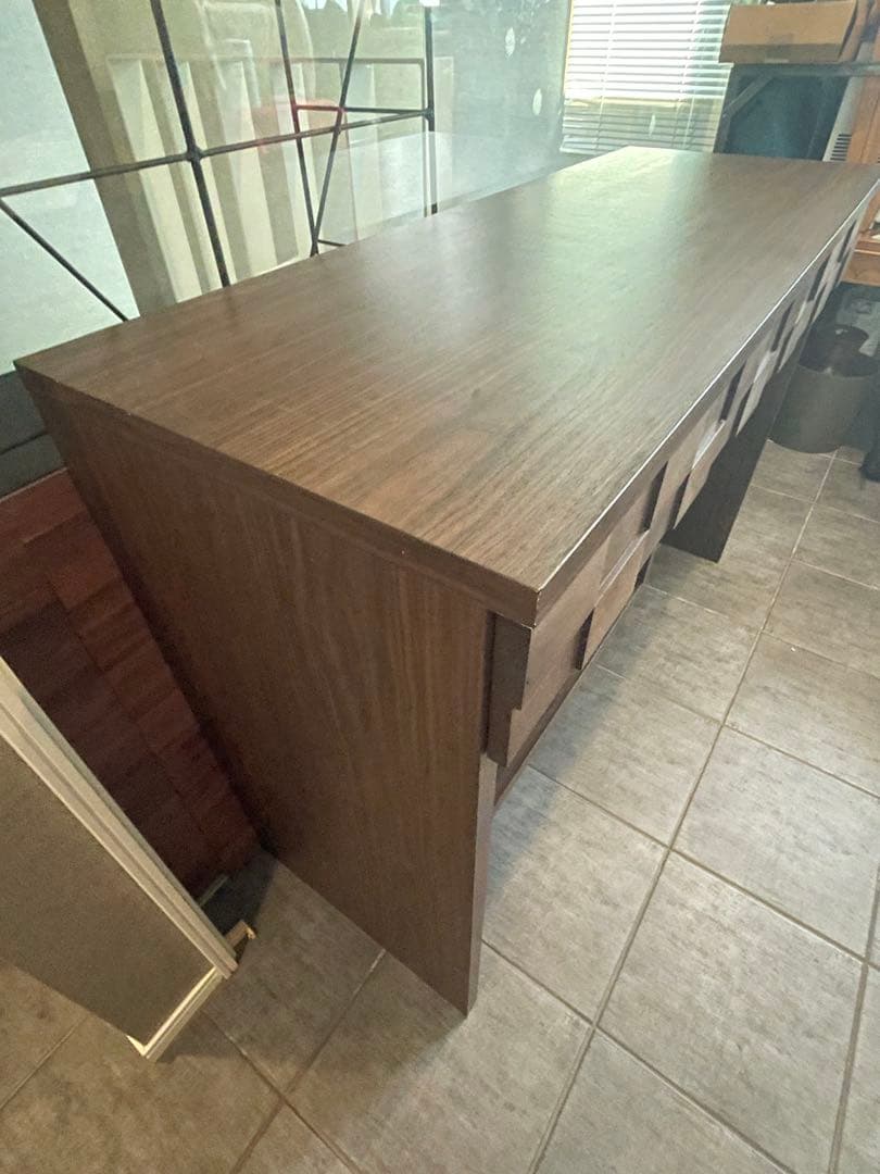 美品■天然木アルダー材 CORKコルク120オープンカウンター GARTガルト