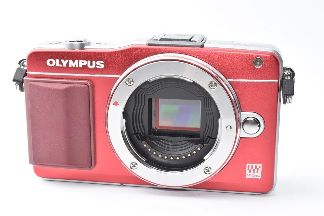 オリンパス OLYMPUS PEN E-PM2 レッド ボディ