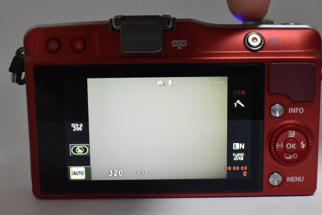 オリンパス OLYMPUS PEN E-PM2 レッド ボディ