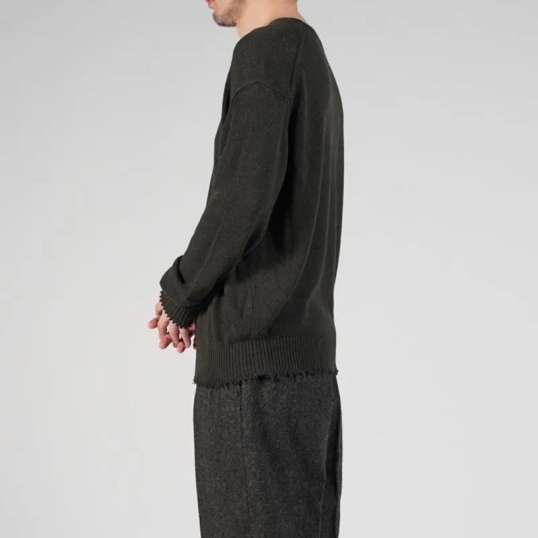 トップス MAATEE CA/G/S LOOSE V SWEATER DEEPKHAKI